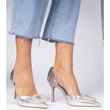 Gemre Silver stilettos adorned with zirconia Coluga | ePonuda.com