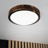  LED plafonsko svetlo OAK SMOKY SLIM LED/20W/230V 4000K prečnik 27 cm hrast/tamno braon | Eponuda.com