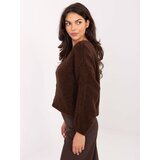 RUE PARIS Sweater-MI-SW-0309.89-dark brown | Shoptok.si