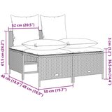  4-dijelni set vrtnih sofa s jastucima bež od poliratana | shoptok.hr