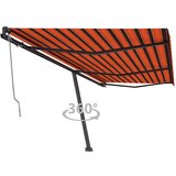 vidaXL Samostojeća automatska tenda 600 x 350 cm narančasto-smeđa Cijene