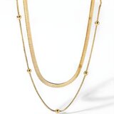 Ogrlica CH-35480 - Zlatna KP35480 | shoptok.hr
