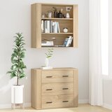  Visoka komoda hrasta sonome od konstruiranog drva | shoptok.hr