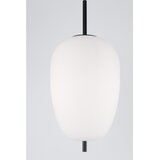 Nova Luce Bijela/crna staklena viseća svjetiljka ø 27 cm Lato – | shoptok.hr