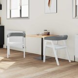  Trpezarijske stolice 2 kom. Čvrsto drvo od gume Bijelo | shoptok.hr
