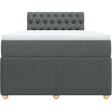  Krevet box spring s madracem tamnosivi 120 x 190 cm tkanina | shoptok.hr