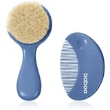 Baby Hair Brush and Comb Set set za lase za otroke od rojstva Blue Haze 2 kos