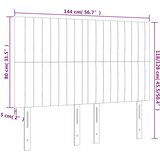  Uzglavlje tamnozeleno 144x5x118/128 cm baršunasto | shoptok.hr