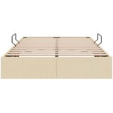  Otomanski krevet s pohranom Krema 120 x 200 cm tkanina | shoptok.hr