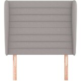  Uzglavlje s ušima svjetlosivo 103x23x118/128 cm od tkanine | shoptok.hr