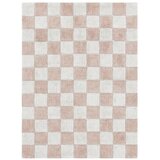 Lorena Canals Svetlo rožnata/kremno bela pralna/ročno tkana bombažna preproga 120x160 cm Kitchen Tiles Rose – Cene