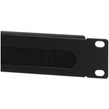 Logilink 19 cable entry 1U with brush strip, black, ORCEB1B