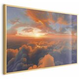  Plakat When Dawn Tickles the Clouds: A Color Show on the Morning Sky 42x29.7 Zlatni okvir | shoptok.hr