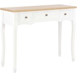 3 280044 Dressing Console Table with Drawers White | shoptok.hr