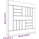  Četvrtasta stolna ploča 40 x 40 x 2,5 cm od masivne tikovine | shoptok.hr