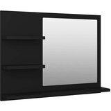 vidaXL Kupaonsko ogledalo crno 60 x 10,5 x 45 cm od iverice | shoptok.hr