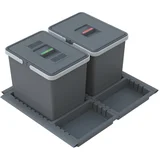 Izvlečni plastični koš za ločevanje odpadkov 15 + 10 + 10 + 6 l Metropolis - Elletipi