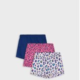 Sinsay Pamučne kratke hlače s leopard uzorkom 3 pack | shoptok.hr