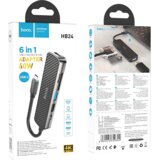 hoco. Konverter USB HUB type C to HDMI/USB3.0/USB2.0/SD/ TF/PD - HB24 Easy display | Eponuda.ba