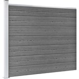  Set panela za ogradu WPC 699 x 146 cm sivi | shoptok.hr