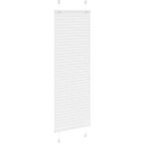 vidaXL Plisirana žaluzija Bela 45x100 cm Širina tkanine 44,4 cm | Shoptok.si