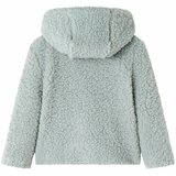 Dječja jakna s kapuljačom od mekanog umjetnog krzna boja mente 116 | shoptok.hr