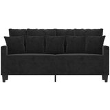  Kavč dvosed črn 140 cm žamet | Shoptok.si