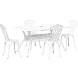  Vrtni set za objed 5 pcs Bijelo Aluminij | shoptok.hr