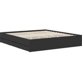  Krevetna konstrukcija Crna 180 x 200 cm Inženjersko Drvo | shoptok.hr
