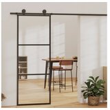  Klizna vrata s priborom ESG staklo i aluminij 76 x 205 cm | shoptok.hr