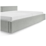 Meise Möbel Svijetlo sivi tapecirani bračni krevet s prostorom za odlaganje s podnicom 200x240 cm Cube – | shoptok.hr