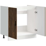 vidaXL Osnovna omarica za umivalnik "Porto" dimljen hrast 80x46x81,5cm | Shoptok.si
