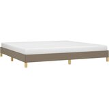  Okvir za krevet bez madraca smeđesivi 200x200 cm od tkanine | shoptok.hr