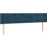 The Living Store posteljno vzglavje 2 kosa temno modro 90x7x78/88 cm žamet - vzglavje, (21418693) | Shoptok.si