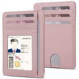 INF Usnjeno držalo za kartice PU - elegantno roza Pink, (21553687) | Shoptok.si