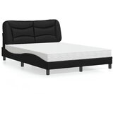 vidaXL Krevet s madracem crni 140 x 200 cm od umjetne kože | shoptok.hr