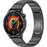 INF Pašček za uro iz titana za 22 mm pametno uro Black Zložljiva zaponka, (21644476) | Shoptok.si