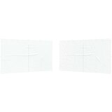  Zid šatora za zabavu 2 pcs Bijela 400 x 195 cm PE i čelik | shoptok.hr
