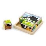 Viga Drvene kocke (puzzle) farma 6 kom | ePonuda.com