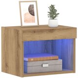 vidaXL TV Kabinet Hrast Konstruirano drvo s hrastovim završetkom Srednje | shoptok.hr