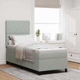 s opruga kutije Svijetlo siva 80 x 200 cm Baršun | shoptok.hr