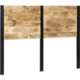 vidaXL Naglavna deska 140 cm trden mangov les in železo | Shoptok.si