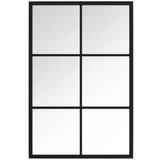 Maison Chic Stensko Ogledalo - Zrcalo - Kozmetično ogledalo črno 60x40 cm kovinsko, (21697868) | Shoptok.si