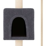 vidaXL penjalica za mačke sa stupovima za grebanje tamnosiva 104 cm | shoptok.hr