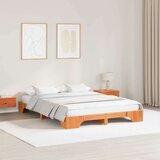  Krevetna konstrukcija Vosak smeđa 150 x 200 cm | shoptok.hr