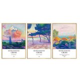 WALLXPERT huhu265 - 50 x 70 Multicolor Decorative Framed MDF Painting (3 Pieces) | Eponuda.com