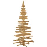  Božićna drvca s stalakom Smeđa 210 cm Masivna borovina | shoptok.hr