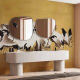  Foto tapeta - Japanese cranes - a flock of birds against a golden background based on a painting by Ishida Yūtei 500x350 | shoptok.hr