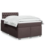  Krevet box spring s madracem tamnosmeđi 120 x 190 cm od tkanine | shoptok.hr