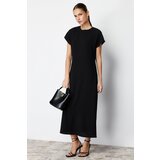 Trendyol Black A-line Woven Short Sleeve Dress Cene